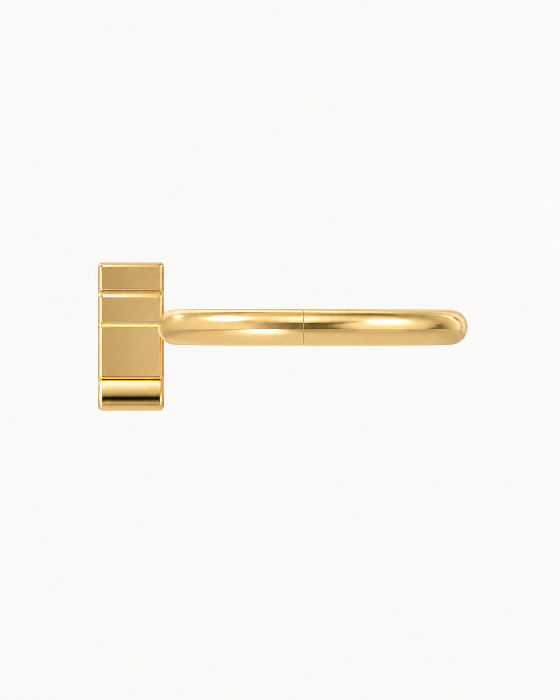 Graveyard Cross 14ct Solid Gold Helix Hoop