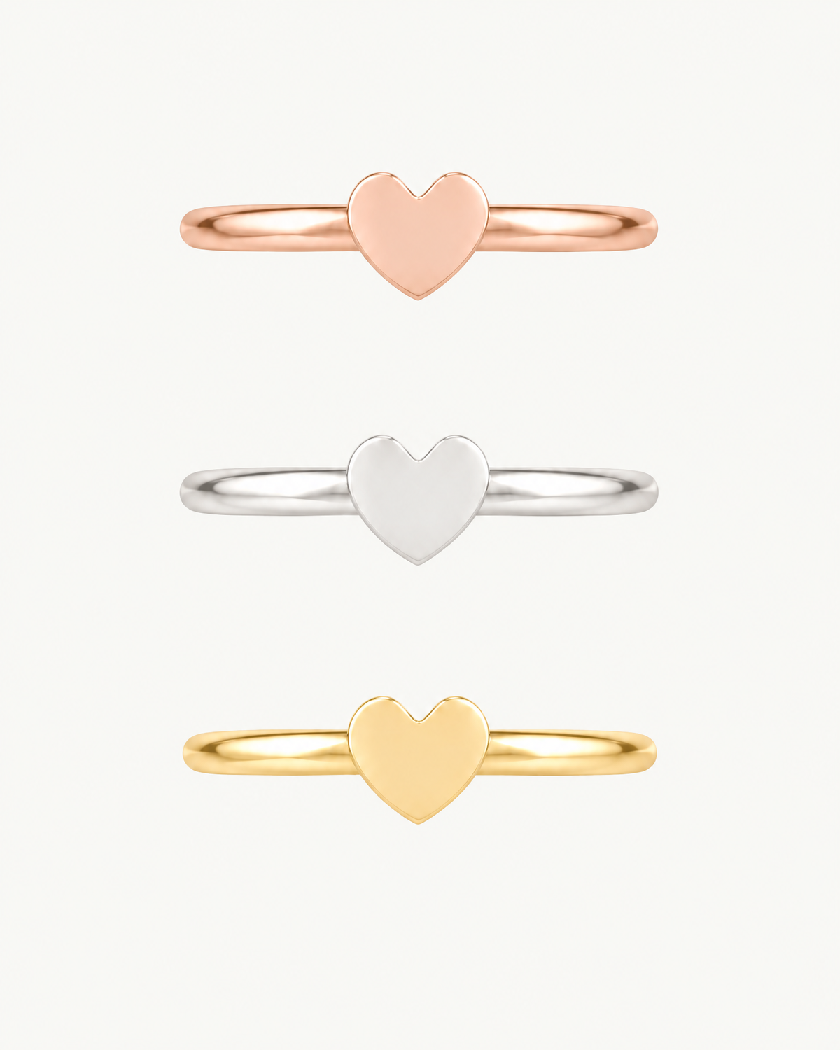 Heart 14ct Solid Gold Conch Ring