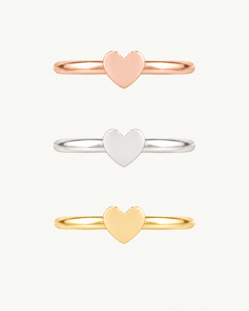 Heart 14ct Solid Gold Helix Hoop