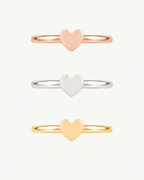 Heart 14ct Solid Gold Helix Hoop