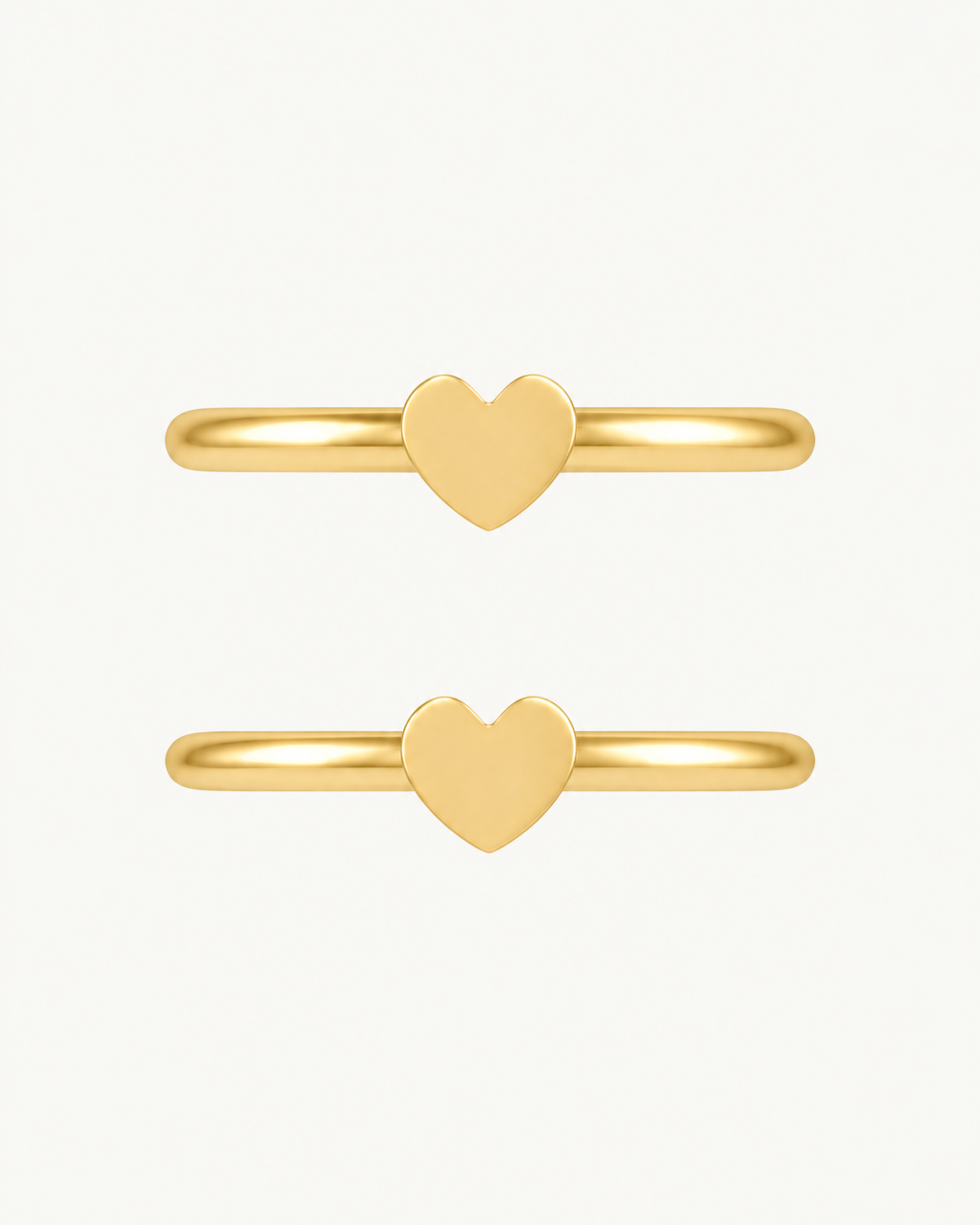 Heart 14ct Solid Gold Helix Hoop