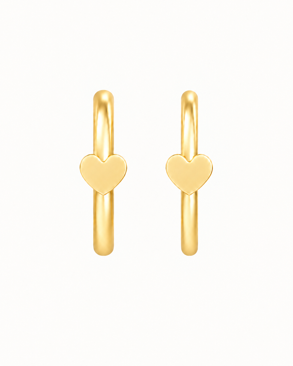 Heart 14ct Solid Gold Nostril Ring