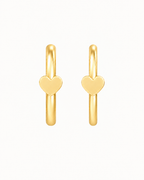Heart 14ct Solid Gold Nostril Ring