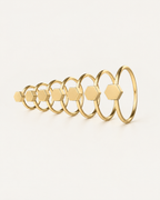 Hexagon 14ct Solid Gold Nostril Ring