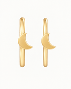 Moon 14ct Solid Gold Rook Hoop