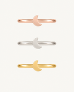 Moon 14ct Solid Gold Conch Ring