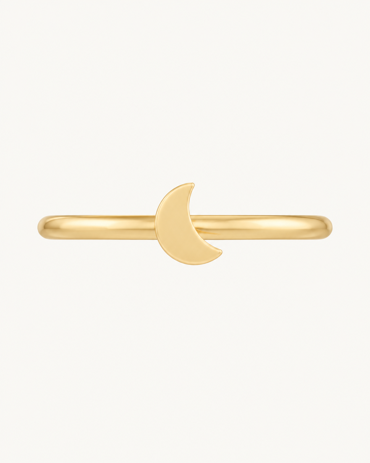 Moon 14ct Solid Gold Helix Hoop