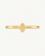 A polished oval adds a softer geometric detail for a clean, understated look. Made for fully healed helix piercings, it keeps the profile compact for an upper-ear stack while leaving the motif clearly visible. Handmade to order in 14ct solid gold, it fits naturally with softly geometric and minimal styling rather than reading as a generic plain hoop.