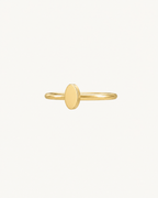 Oval 14ct Solid Gold Helix Hoop