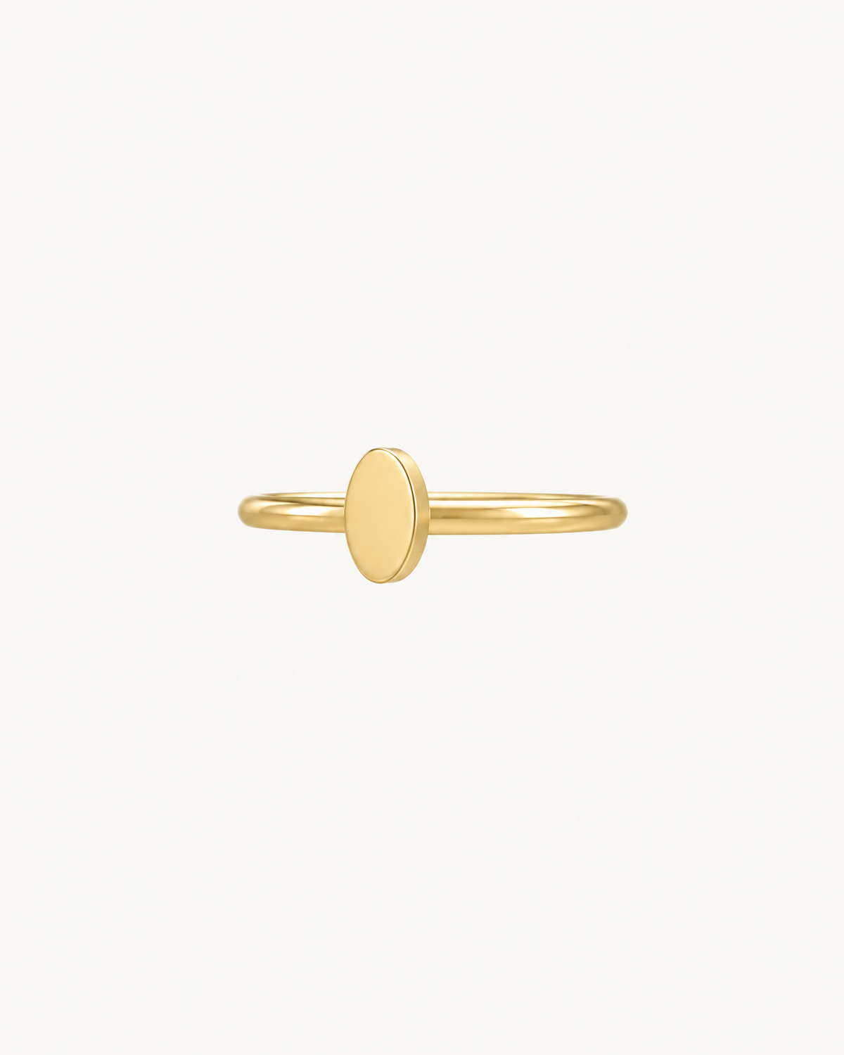 Oval 14ct Solid Gold Helix Hoop