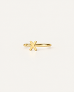Personalised Double Letters 14ct Solid Gold Conch Ring