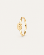 Personalised Single Digit 14ct Solid Gold Lobe Hoop Earring