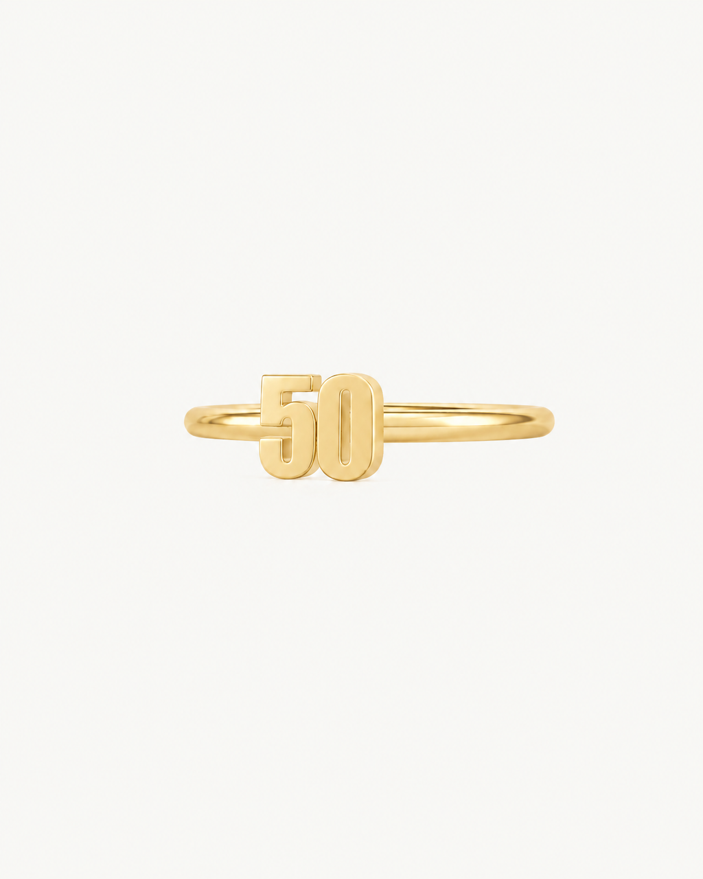Personalised Double Digits 14ct Solid Gold Helix Hoop