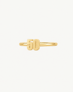 Personalised Double Digits 14ct Solid Gold Helix Hoop