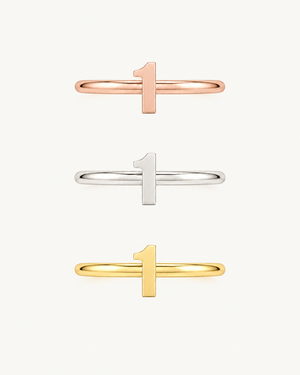 Personalised Double Digits 14ct Solid Gold Helix Hoop