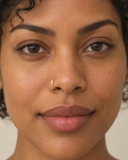 A delicate 14ct solid gold nose hoop with a widening hand-hammered detail. Handmade to order in your choice of diameter, gauge and yellow, white or rose gold.