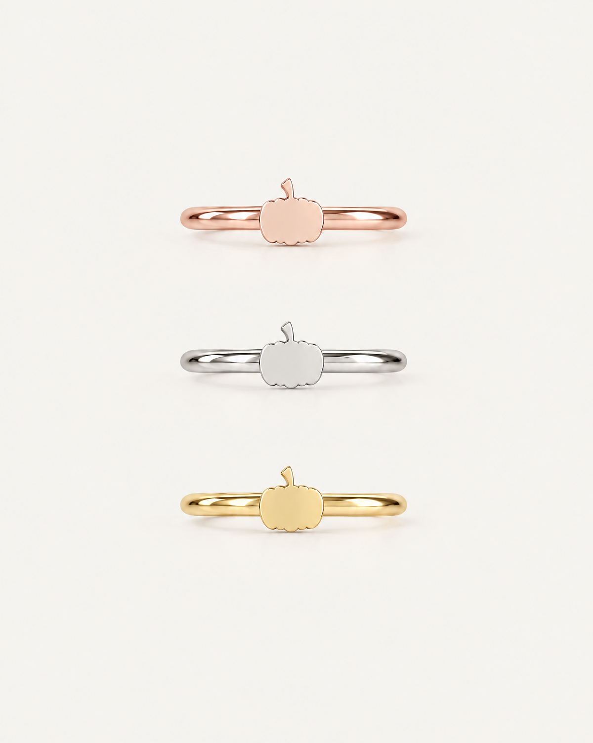 Pumpkin 14ct Solid Gold Conch Ring