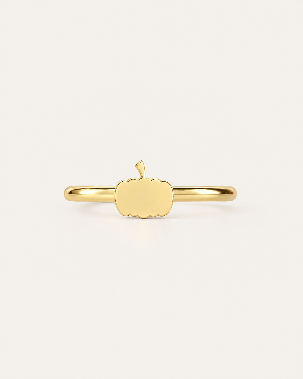 Pumpkin 14ct Solid Gold Conch Ring