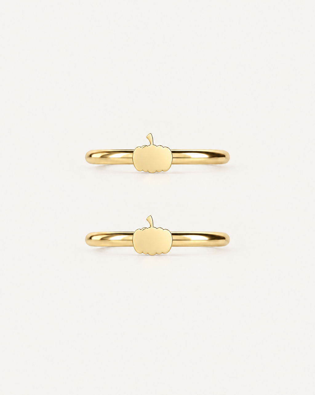 Pumpkin 14ct Solid Gold Conch Ring