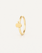Pumpkin 14ct Solid Gold Rook Hoop