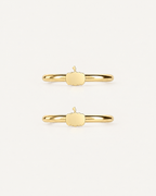 Pumpkin 14ct Solid Gold Helix Hoop