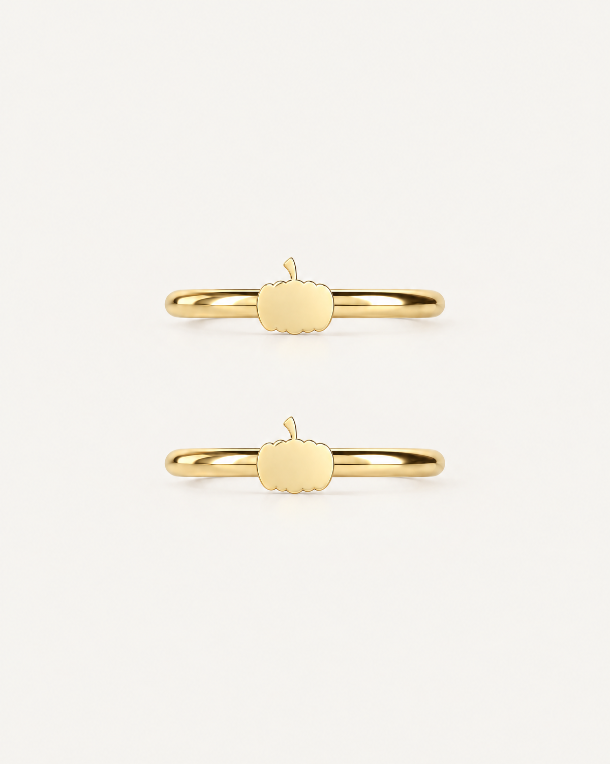 Pumpkin 14ct Solid Gold Helix Hoop