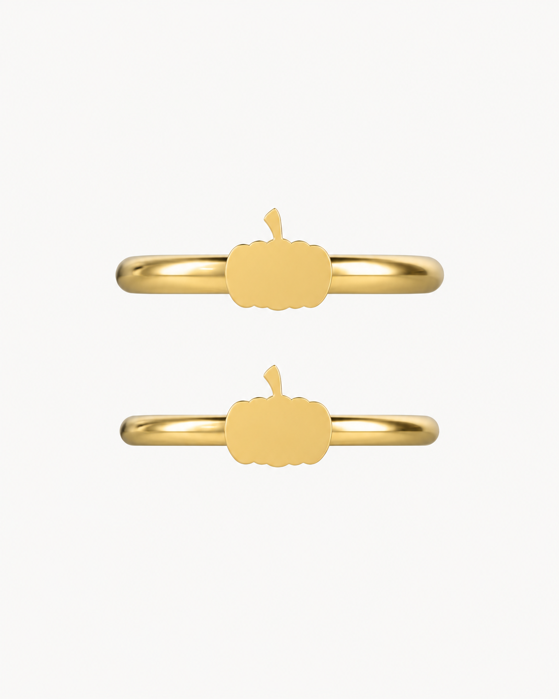 Pumpkin 14ct Solid Gold Helix Hoop