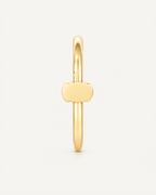 Pumpkin 14ct Solid Gold Lobe Hoop Earring