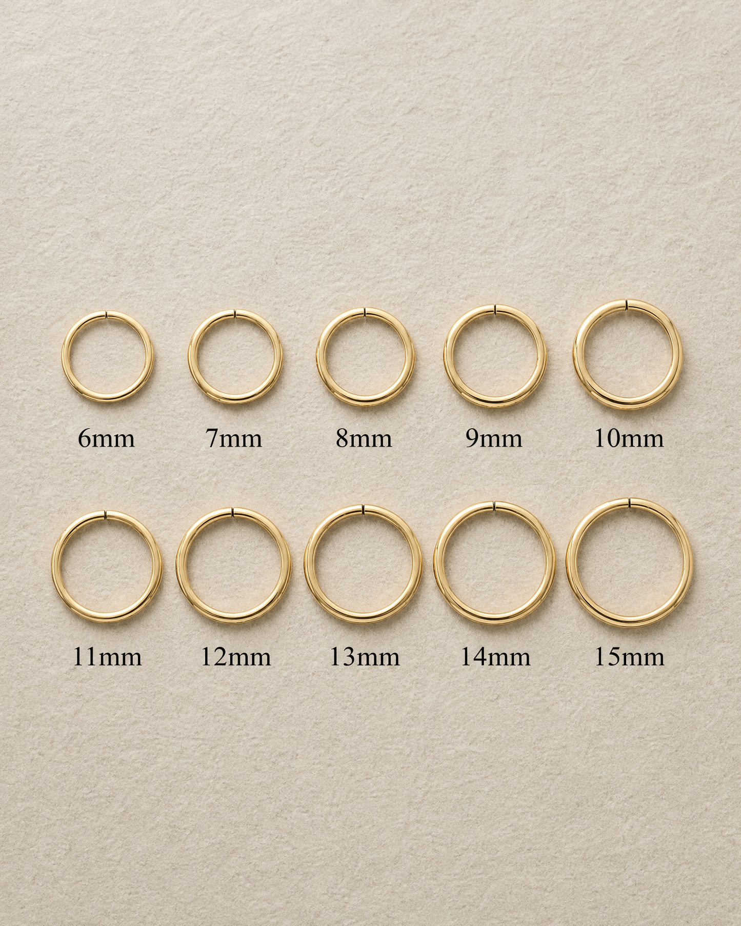 14K Solid Gold Conch Piercing Ring