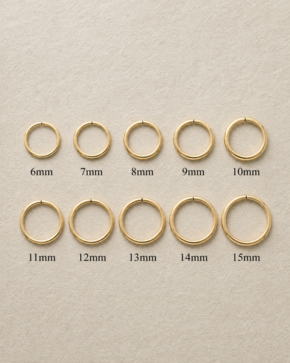 14K Solid Gold Conch Piercing Ring