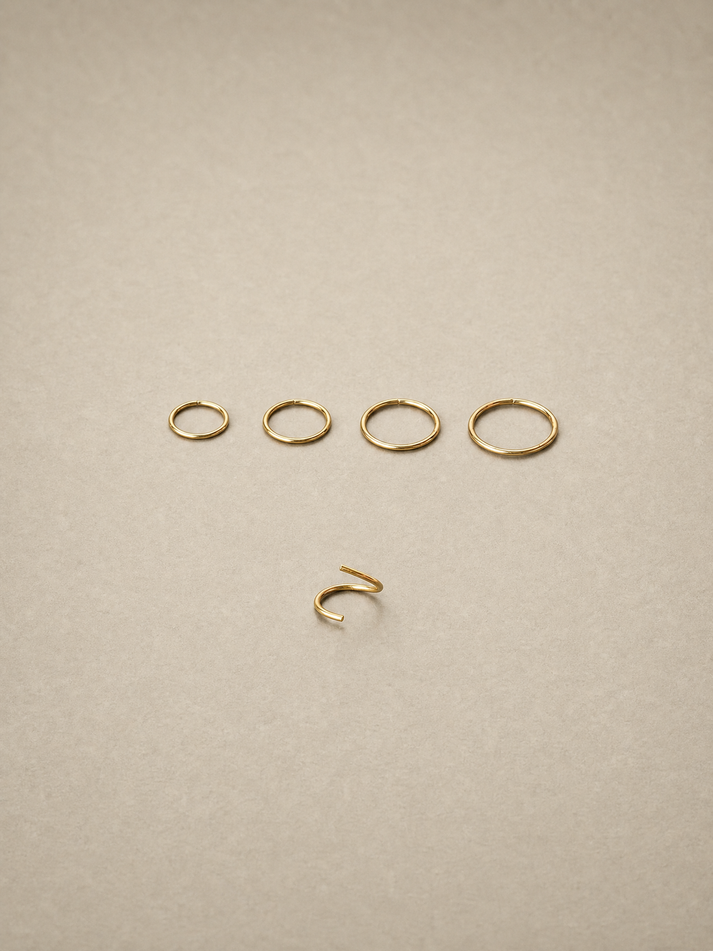 14K Solid Gold Conch Piercing Ring