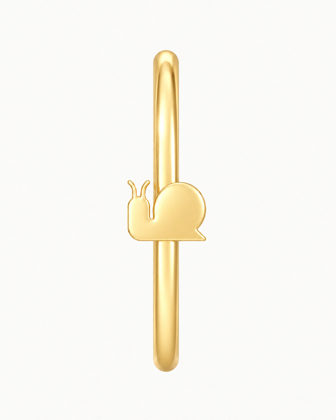 Snail 14ct Solid Gold Nostril Ring