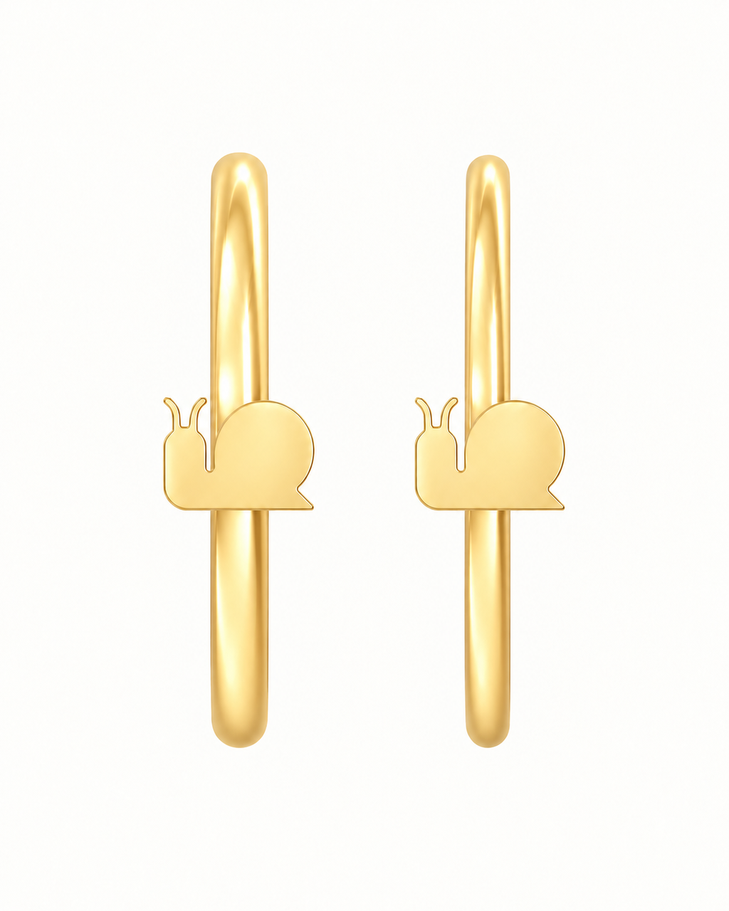 Snail 14ct Solid Gold Nostril Ring