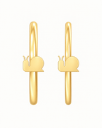 Snail 14ct Solid Gold Nostril Ring