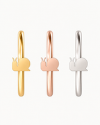 Snail 14ct Solid Gold Nostril Ring