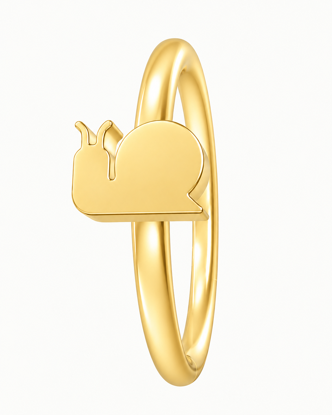 Snail 14ct Solid Gold Nostril Ring