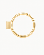 Square 14ct Solid Gold Nostril Ring
