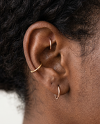 8.5mm Gold Seamless Hoop ,14k soild gold seamless ring for nostril ,daith and lobe , stepoy gold ring , yellow gold and rose gold color 