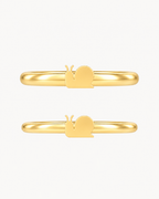 Snail 14ct Solid Gold Helix Ring