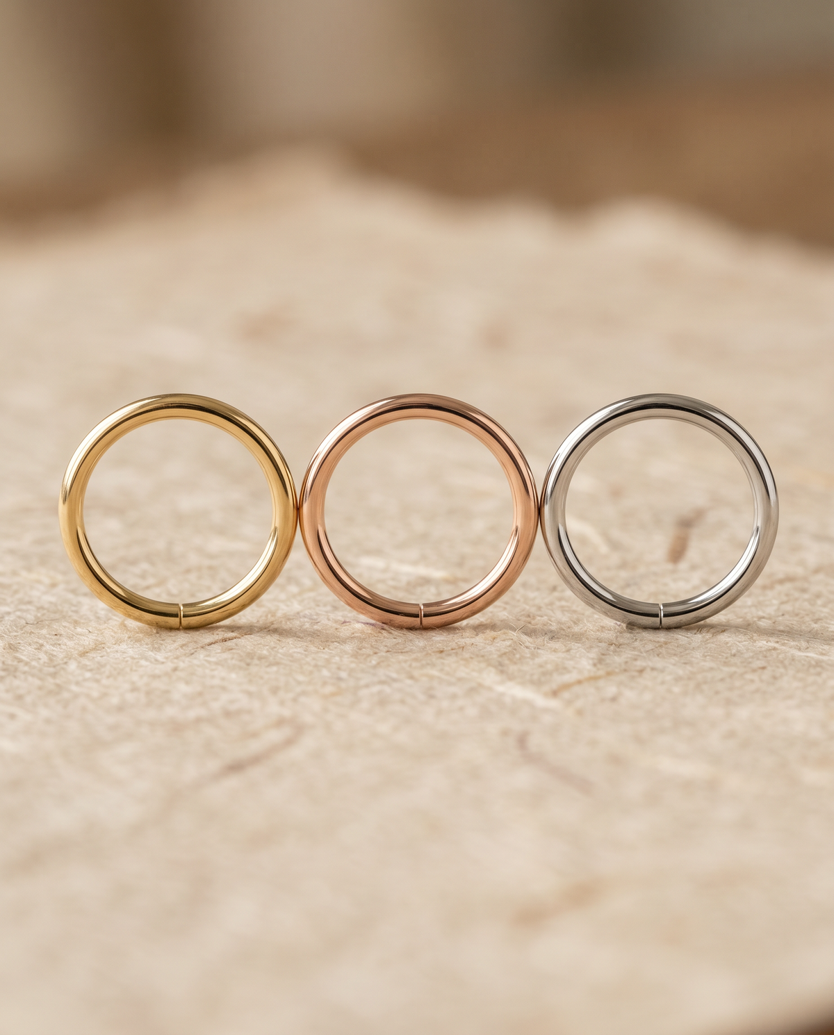 14ct Solid Gold Seamless Hoop