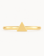 Triangle 14ct Solid Gold Conch Ring