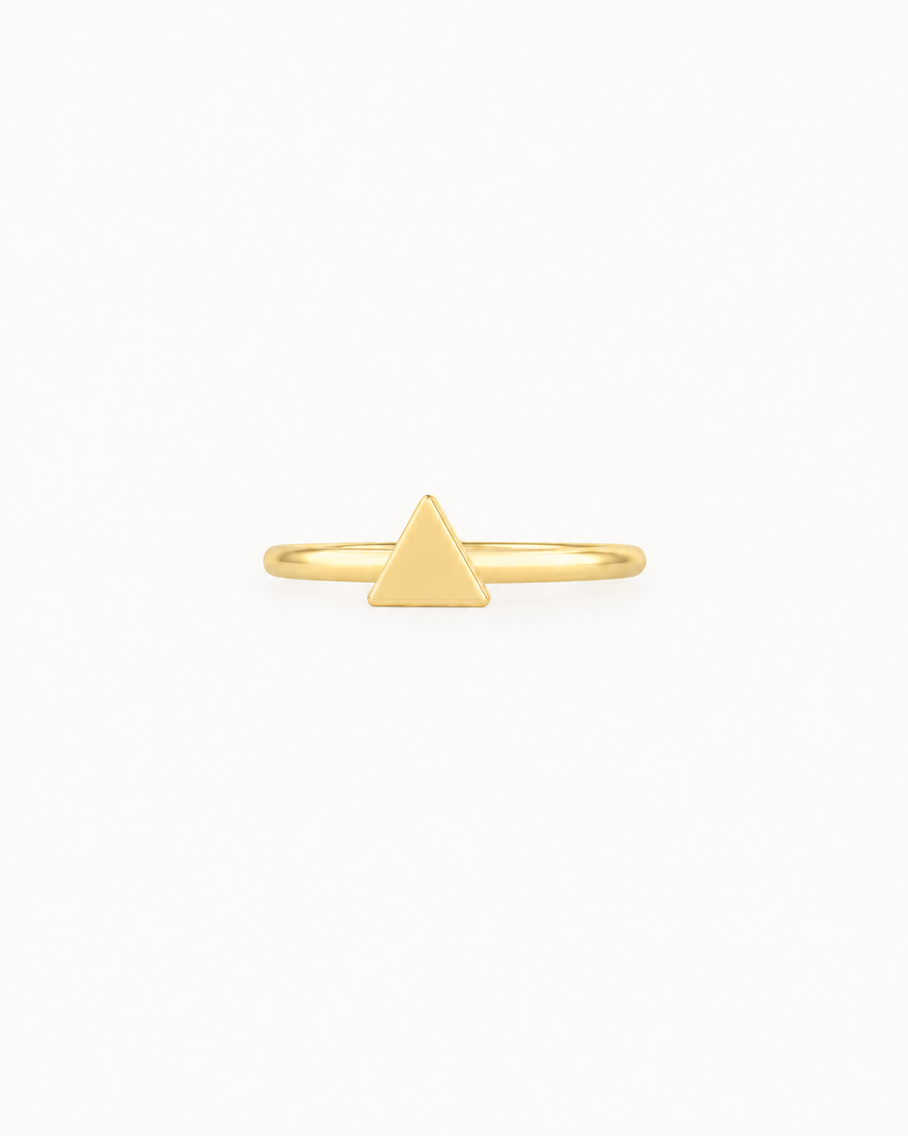 Triangle 14ct Solid Gold Helix Hoop