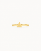 Triangle 14ct Solid Gold Helix Hoop