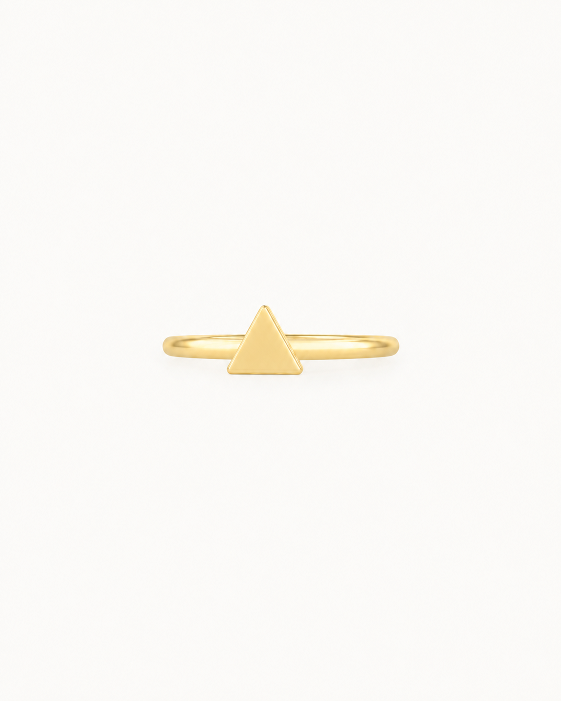 Triangle 14ct Solid Gold Helix Hoop