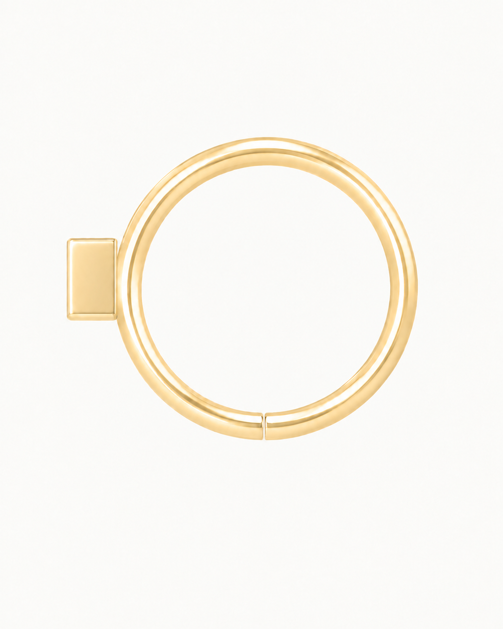 Triangle 14ct Solid Gold Nostril Ring