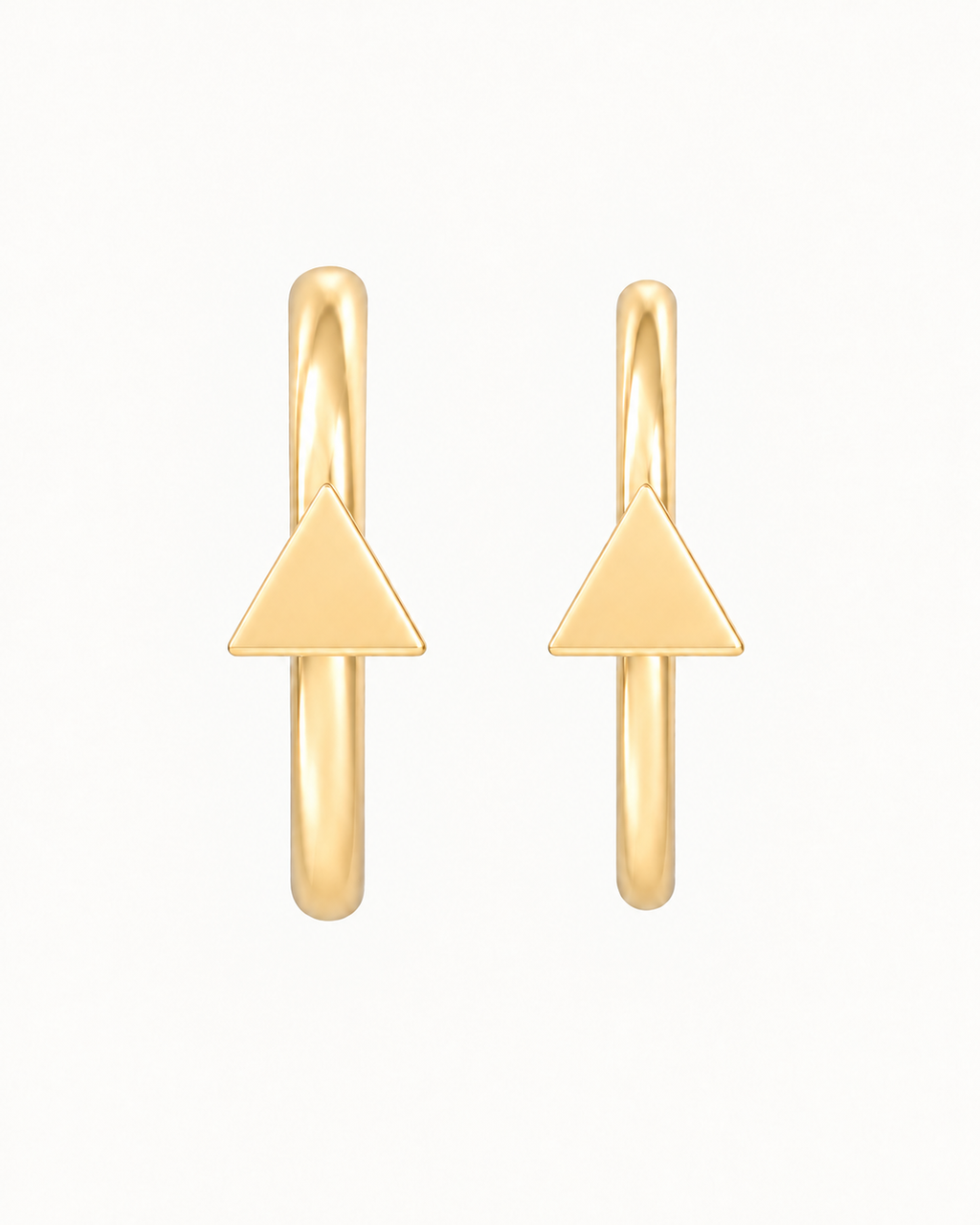 Triangle 14ct Solid Gold Nostril Ring