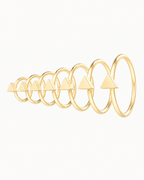 Triangle 14ct Solid Gold Nostril Ring