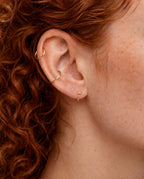 Triangle 14ct Solid Gold Huggie Hoop