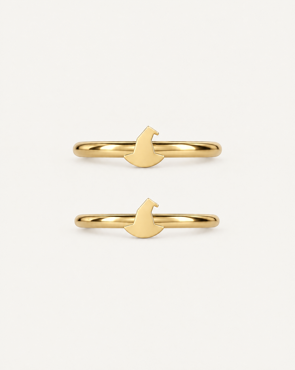 Witch Hat 14ct Solid Gold Helix Hoop