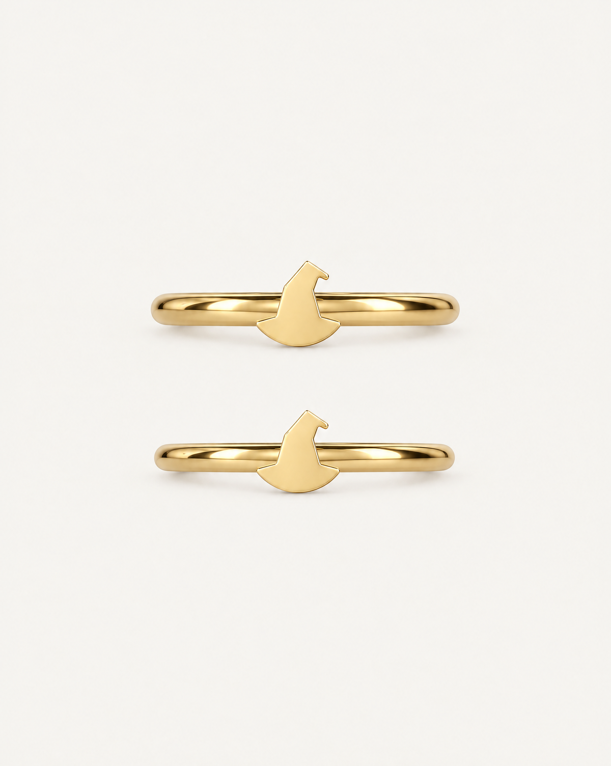 Witch Hat 14ct Solid Gold Helix Hoop